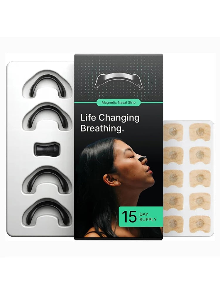 MinimumFit Magnetic Nasal Strips – Magnetic Nasal Dilator for Breathing, Snoring Relief, and Better Sleep